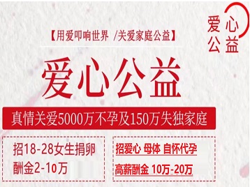 连云捐卵助孕生子 爱心志愿者招募